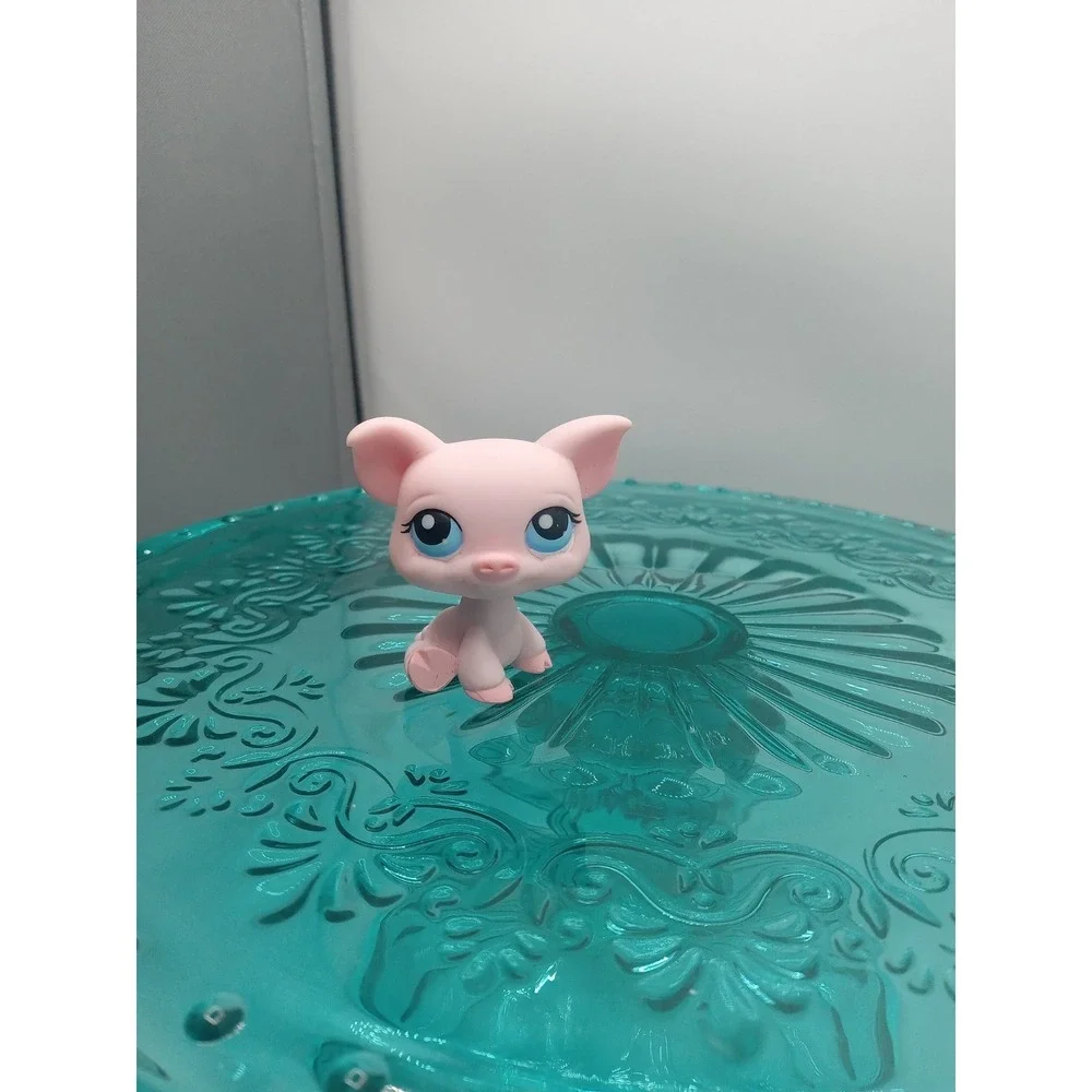 Vintage‎ Littlest Pet Shop #87 Pink Pig Piglet Blue Eyes LPS Magnet